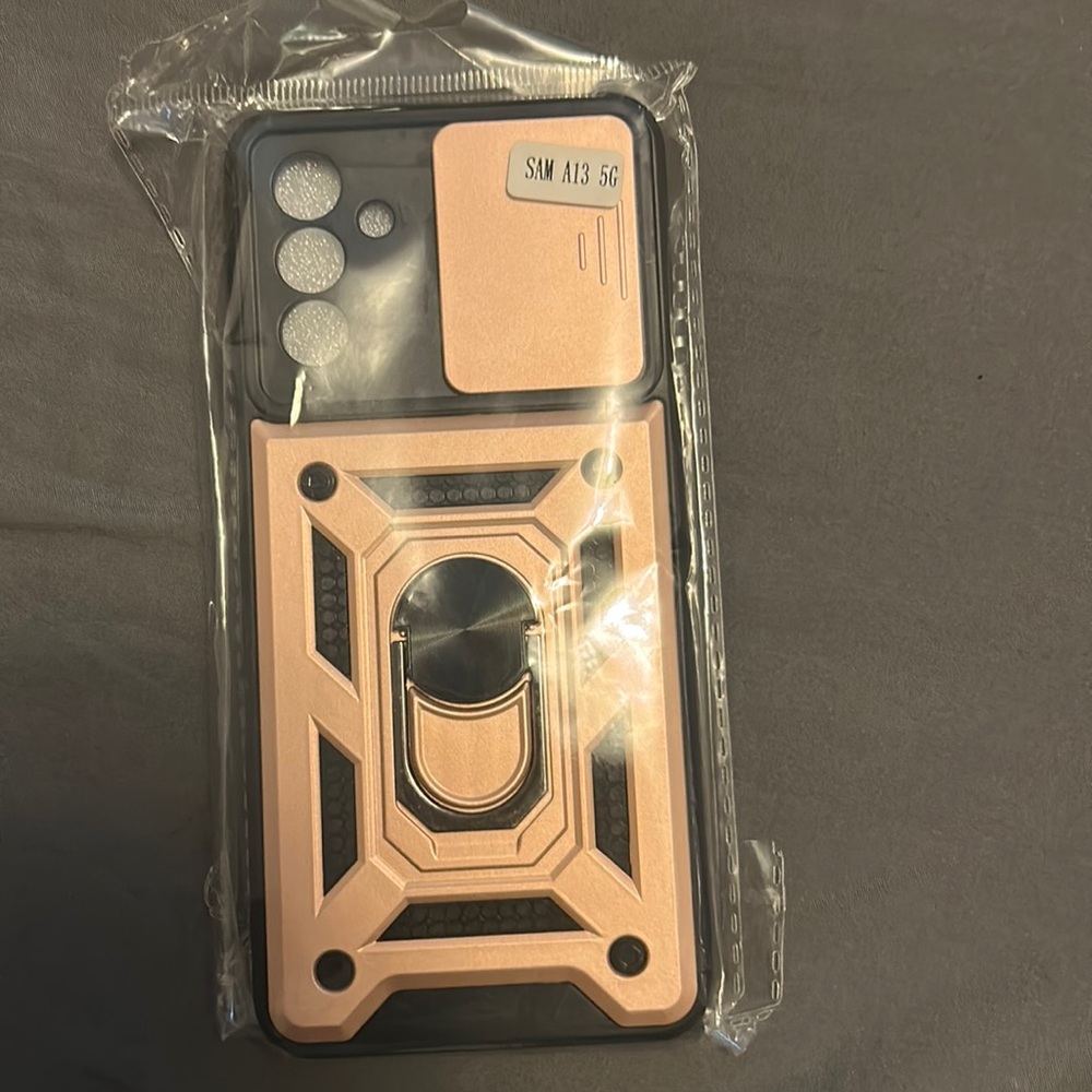 Rose pink cell phone case for a Samsung A13 5G